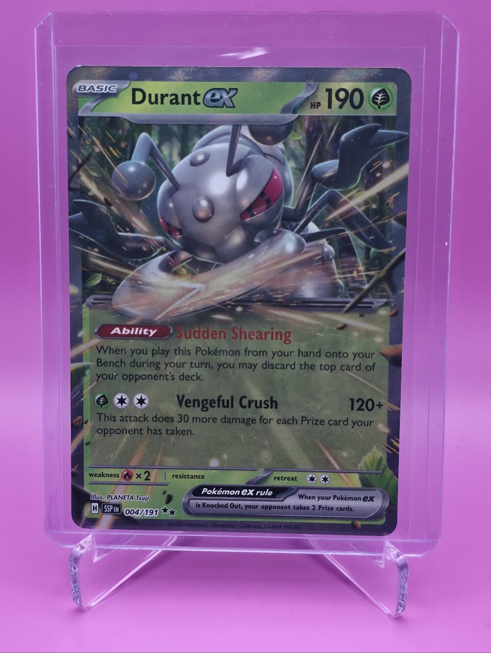 Pokémon TCG - Durant ex - Surging Sparks - Double Rare - 004/191